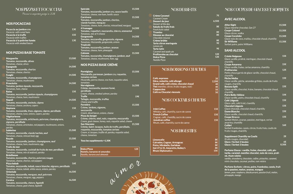 Les Sablettes - Menu Image 1